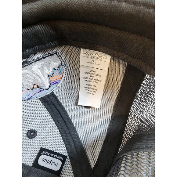 Patagonia Logo 1973 Men's Gray Snapback Mesh Back Hat - Picture 4 of 7